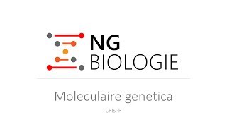 Moleculaire genetica  CRISPR [upl. by Lehpar]