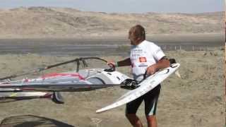 Speed World Record in windsurfing for Antoine Albeau  5205 knots in Luderitz Namibia [upl. by Saunder]