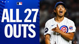 ALL 27 OUTS of Cubs NOHITTER Shota Imanaga Nate Pearson and Porter Hodge  今永昇太 [upl. by Solorac]