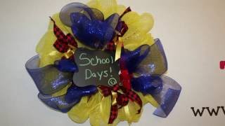 How to Make a BacktoSchool Wreath [upl. by Oravla]