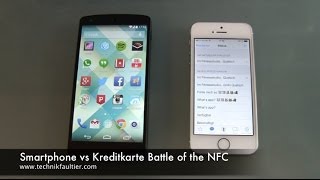 Smartphone vs Kreditkarte Battle of the NFC [upl. by Enaillil325]