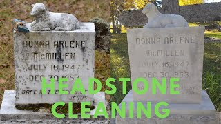 HOW TO CLEAN A MARBLE HEADSTONE USING D2 Biological Solution [upl. by Aracahs]