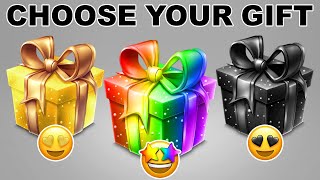 Choose Your Gift Gold Unicorn or Black 💛🌈🖤 How Lucky Are You 😱 QuizZone chooseyourgift [upl. by Seldon]