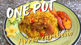 ONE POT Arroz CaribeñoComida Afroantillana Etnia Negra 😋 [upl. by Mastic]