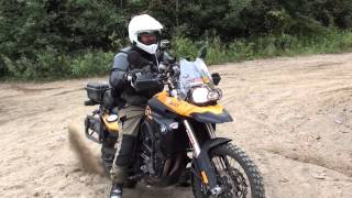 First Time Offroad for Bruno  BMW F800GS and Suzuki DR650 [upl. by Gerdy]