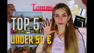 CHEAP PERFUMES that SMELL EXPENSIVE💸5 fragrances under 50 Euros💰 [upl. by Ecyac]