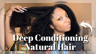 DEEP CONDITIONING NATURAL HAIR  PROCLAIM GLOSSIER CONDITIONER [upl. by Uaeb]