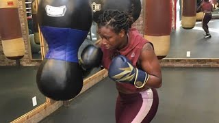 CLARESSA SHIELDS TRAINING FOR FIRST DEFENSE OF HER MIDDLEWEIGHT WORLD TITLE [upl. by Wurster502]