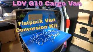 VANLAB Flat Pack Campervan Conversion kit of the LDV G10 Cargo Van [upl. by Wattenberg786]