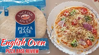 English Oven Pizza Base Review amp Recipe in Hindi  How to make pizza with English Oven Pizza Base [upl. by Nais]