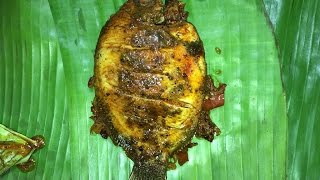 Karimeen Pollichathu  Pearl Spot fish masala in banana leaf  Kerala Recipe [upl. by Leinoto]