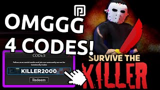 Survive the Killer JULY CODES UPDATE ALL NEW ROBLOX Survive the Killer CODES [upl. by Ponton]