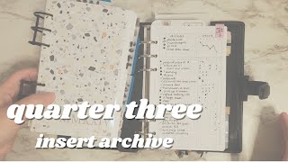 quarter 3 planner insert archiving [upl. by Seward733]