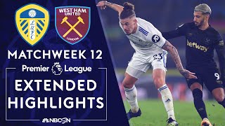 Leeds United v West Ham  PREMIER LEAGUE HIGHLIGHTS  12112020  NBC Sports [upl. by Yenhoj728]