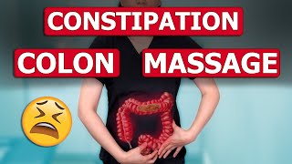 How to Massage Out Your Stuck Poop  FIX CONSTIPATION [upl. by Akinnej]