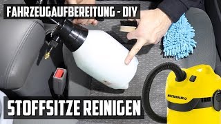 Autositze reinigen mit Nasssauger vs ohne  DIY FAHRZEUGAUFBEREITUNG [upl. by Nafets]