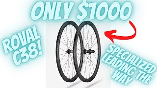 1000 DOLLAR CARBON WHEELSET BY SPECIALIZED ROVAL RAPIDE C38 BETTER THEN WINSPACE [upl. by Wakefield847]