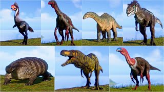 ALL 37 NEW MODDED DINOSAURS AND REPTILES  Jurassic World Evolution 2 [upl. by Ecinahc620]