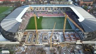 Mostostal Zabrze  GPBP SA  dokończenie budowy stadionu im Ernesta Pohla w Zabrzu  202311 [upl. by Montague]