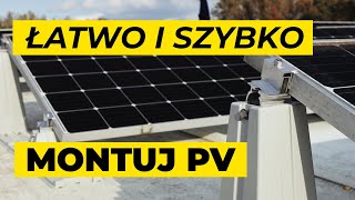 SZYBKI PROSTY i UNIWERSALNY system montażowy do paneli fotowoltaicznych [upl. by Alekal883]