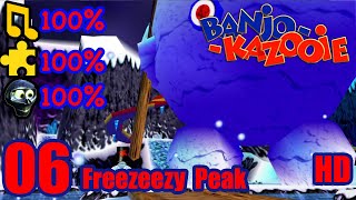 Banjo Kazooie HD 100 Walkthrough Part 6  Freezeezy Peak [upl. by Llerrit25]