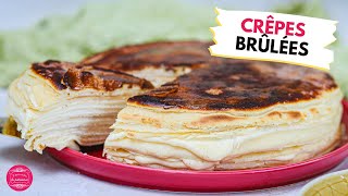 Gâteau de crêpes façon crème brûlée à la vanille [upl. by Rotceh]