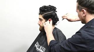 TUTORIAL  Taglio uomo sfumatura bassa con rifinitura barba [upl. by Elnore]