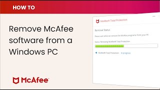 How to remove McAfee software from a Windows PC [upl. by Ecinehs]