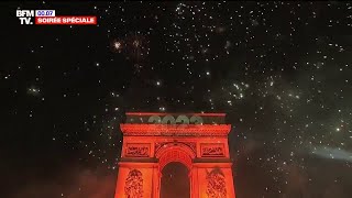 Nouvel An 2023 les images du feu d’artifice des ChampsÉlysées [upl. by Eremahs]