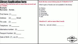 IELTS LISTENING PRACTICE form filling form completion  1 [upl. by Koppel]