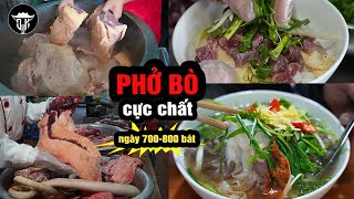 PHỞ BÒ ĐẪM GỪNG CỰC CHẤT ngày 700800 bát PHỞ THÁI TAY [upl. by Jolenta]