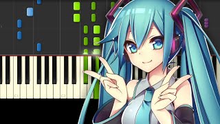 Ievan Polkka  Hatsune Miku  Piano Tutorial [upl. by Bail]