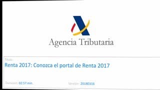 Calendario de la declaración de la Renta 20172018 [upl. by Crandall413]