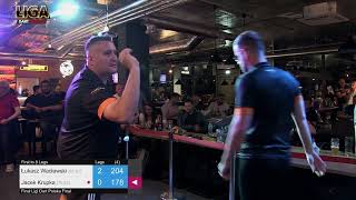 Finał Liga Dart Polska  ostatni mecz turnieju  Łukasz Wacławski vs Jacek Krupka Mistrzowski mecz [upl. by Gualtiero]