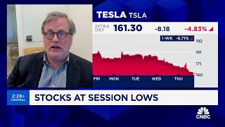 Expect to see Teslas multiple continue to fall says Light Streets Glen Kacher [upl. by Otreblif]