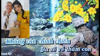 MỜI SONG CA Thư Xuân Ba Viết Cho Con St Nguyên Thảo Karaoke Thành Đạt [upl. by Leksehc]