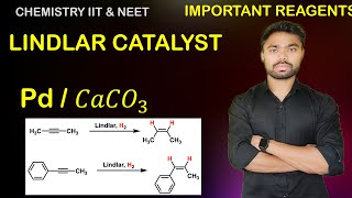 Lindlar catalyst PdBaSO4  H2  ALKYNE TO CIS ALKENE  IIT JEE NEET [upl. by Lowery]