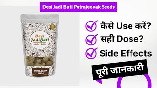 Desi Jadi Buti Putrajeevak Seeds Uses in Hindi  Side Effects  Review [upl. by Ydnahs239]