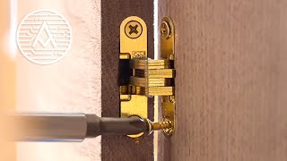 Installing INVISIBLE HINGES with Hand Tools  SOSS [upl. by Ostler]