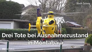 Großeinsatz in Montabaur Drei Tote aufgefunden 34 [upl. by Edaw907]