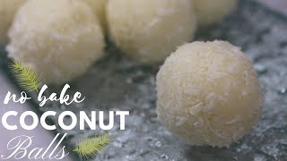 NO BAKE COCONUT BALLS RECIPE  RECETTE BOULE DE COCO SANS CUISSON 2 INGREDIENTS 🌴 [upl. by Yllah]