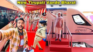 New Secunderabad to Tirupati Vande Bharat Express Inaugural Journey  Indian Railways [upl. by Blankenship]