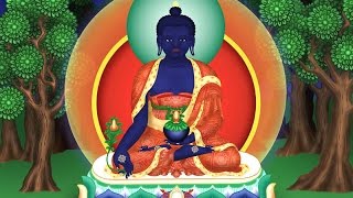 Medicine Buddha  Healing Mantra  Blue Buddha [upl. by Gobert]