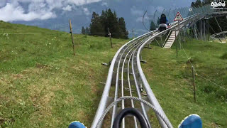 Toboggan Run at Flumserberg Floomzer  Summer 2016 in Switzerland [upl. by Fechter259]