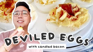 Deviled Eggs With Bacon [upl. by Granlund]