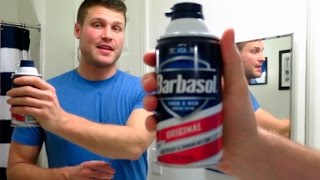 Barbasol Shaving Cream and Edge Shave Gel [upl. by Cullin]