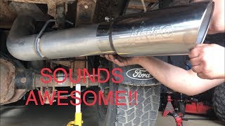 5in MBRP EXHAUST 60 Powerstroke DETAILED INSTALL [upl. by Rie409]