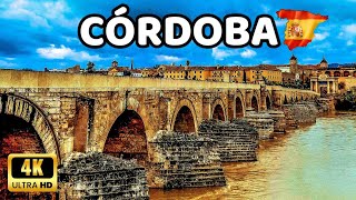 🇪🇦4K CÓRDOBA Historical City Centre Walking Tour  Great Mosques Gardens  Spain Andalusia [upl. by Ybroc]