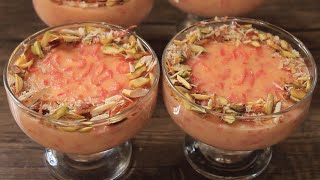 Delicious Dessert by Chef Hafsa  Winter Dessert recipe Carrot Pudding  Hafsas Kitchen [upl. by Anertac]