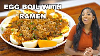 Amazing Egg Boil with Ramen Noodles Recipe [upl. by Soisanahta815]